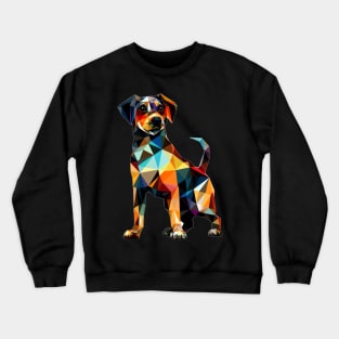 Origami Cute Dog Geometric Crewneck Sweatshirt